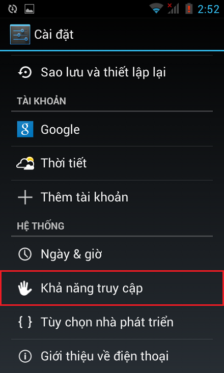 Kích hoạt tính năng kết thúc cuộc gọi bằng nút nguồn