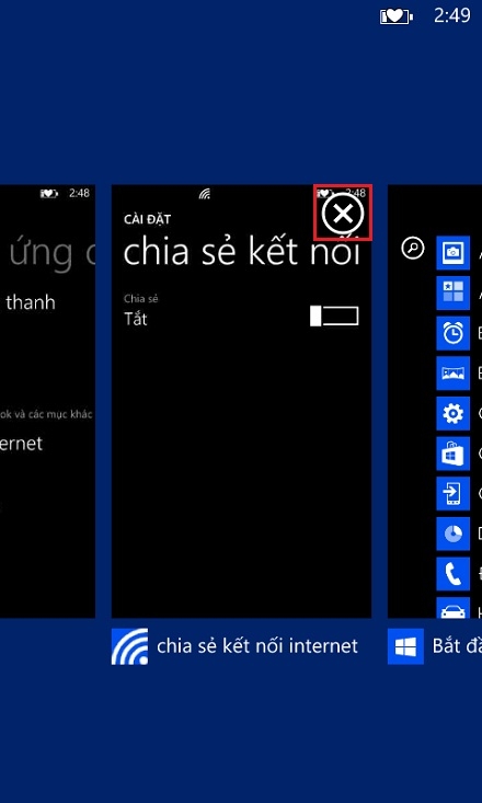 Tắt ứng dụng chạy ngầm trên Nokia Lumia 625