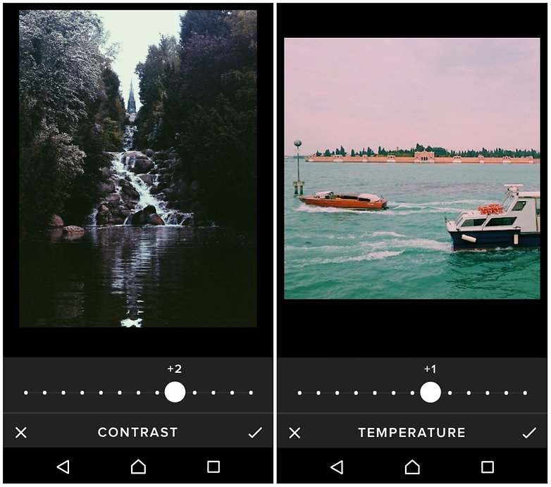 Giao diện của VSCO Cam