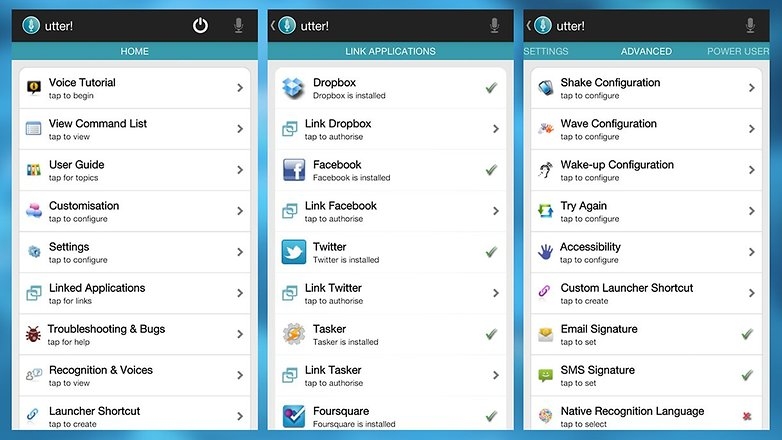 Utter Voice Commands