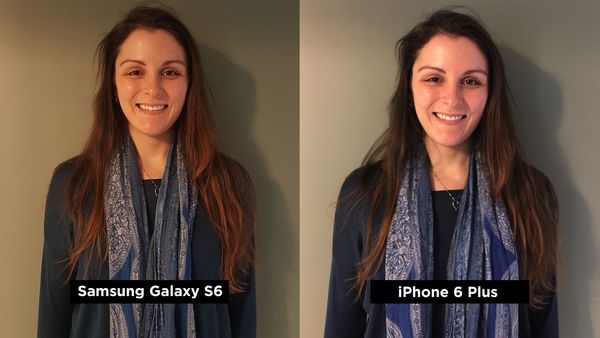 Ảnh giữa Samsung Galaxy S6 và iPhone 6 Plus