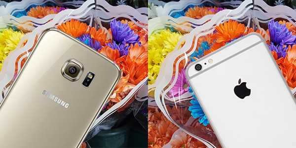 Camera iPhone va Samsung