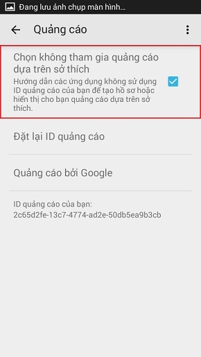 Tắt quảng cáo trên điện thoại Samsung Galaxy A3