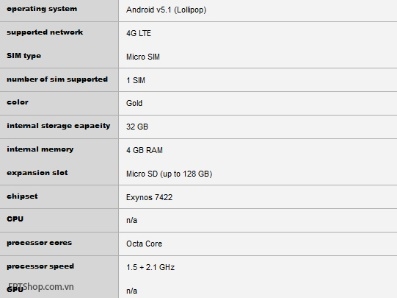 Thông tin được cho là rò rỉ của chiếc Galaxy Note 5