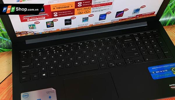 Dell N5548/i5-5200U có thiết kế mượt mà với chất liệu hợp kim nhôm
