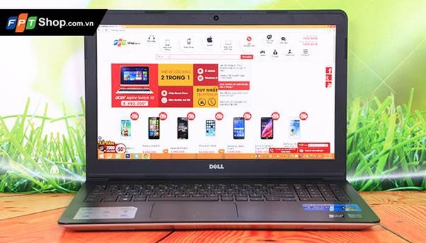 Màn hình lớn hiển thị sắc nét trên Dell N5548/i5-5200U