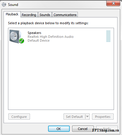 khắc phục lỗi loa laptop không nghe được 4