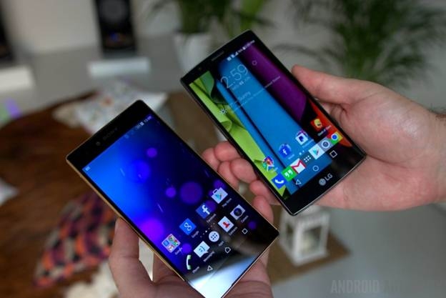 Màn hình Sony Xperia Z5 Premium và LG G4
