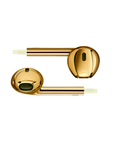 Tai nghe mạ vàng đi theo iPhone 6s mạ vàng(Ảnh Cnet)