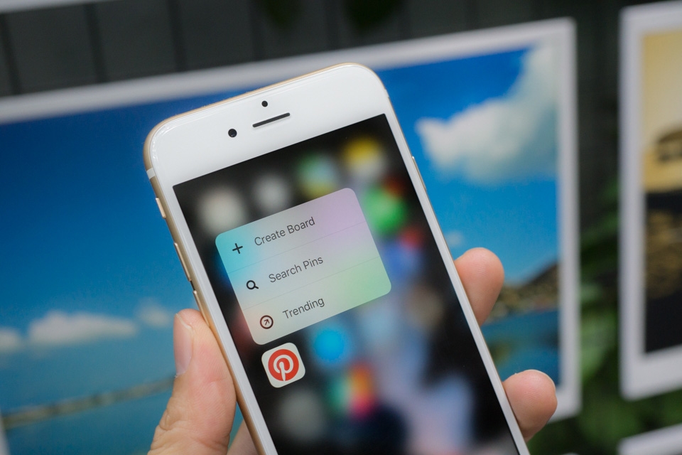 Công nghệ 3D Touch trên Pinterest