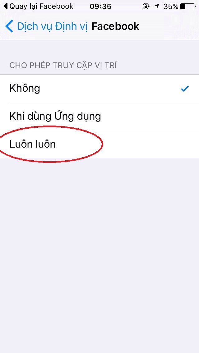 Cài đặt dịch vụ định vụ