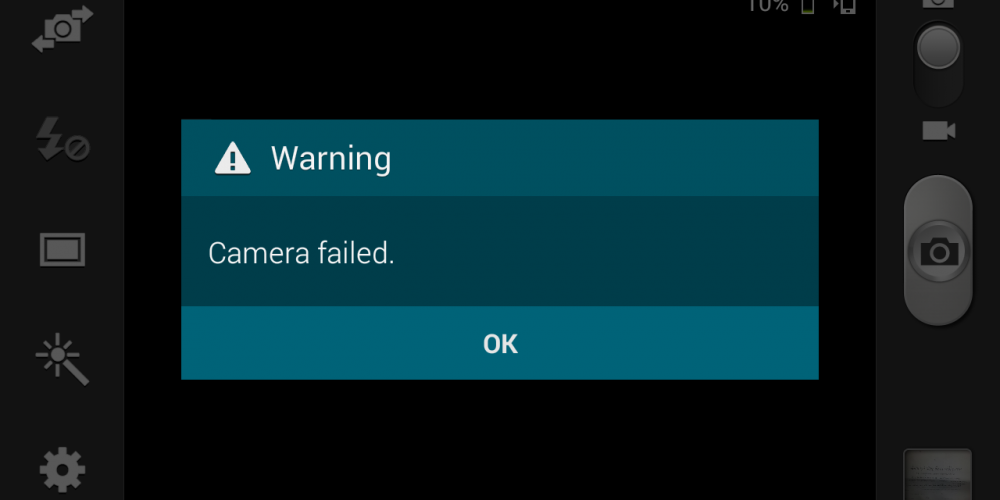 Hướng dẫn khắc phục lỗi Camera failed trên samsung Galaxy