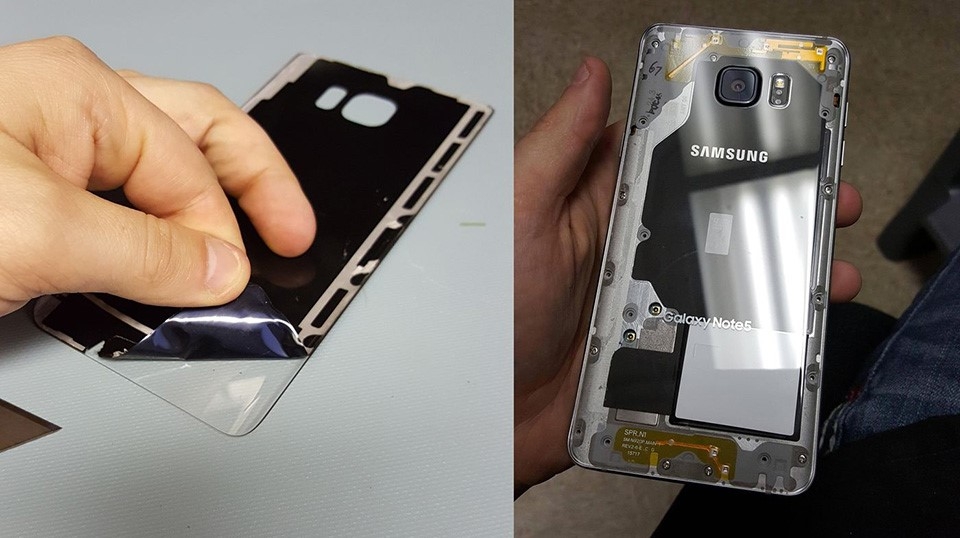 Thực hiện làm vỏ sau note 5 trong suốt