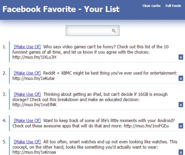 Facebook Favorite