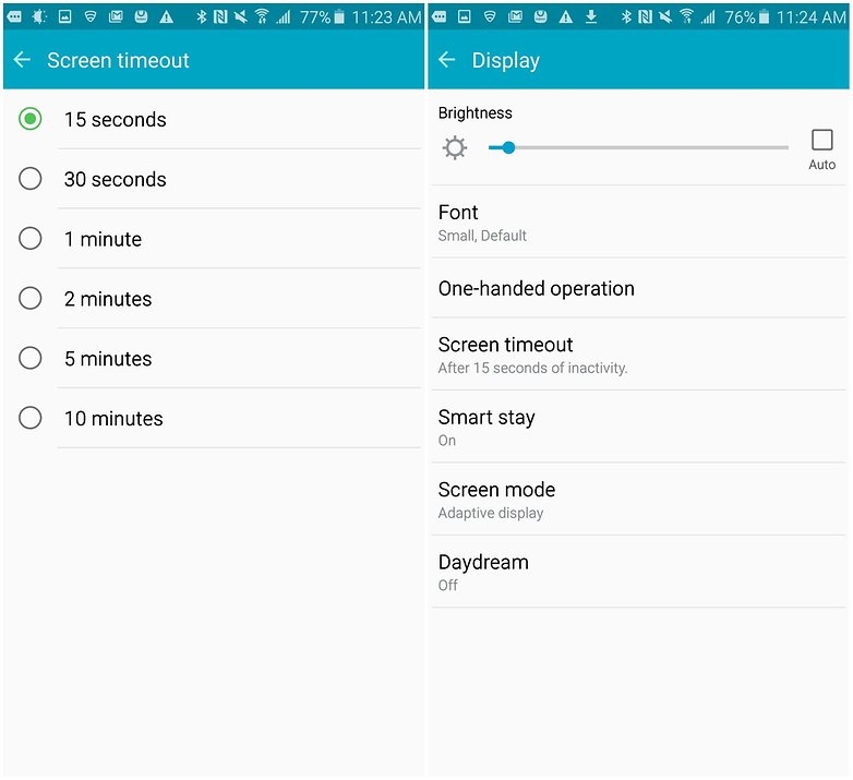 tiết kiệm pin trên Galaxy Note 5