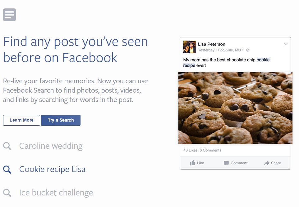 Facebook cho phép tìm kiếm với 2 nghìn tỷ bài viết public 2