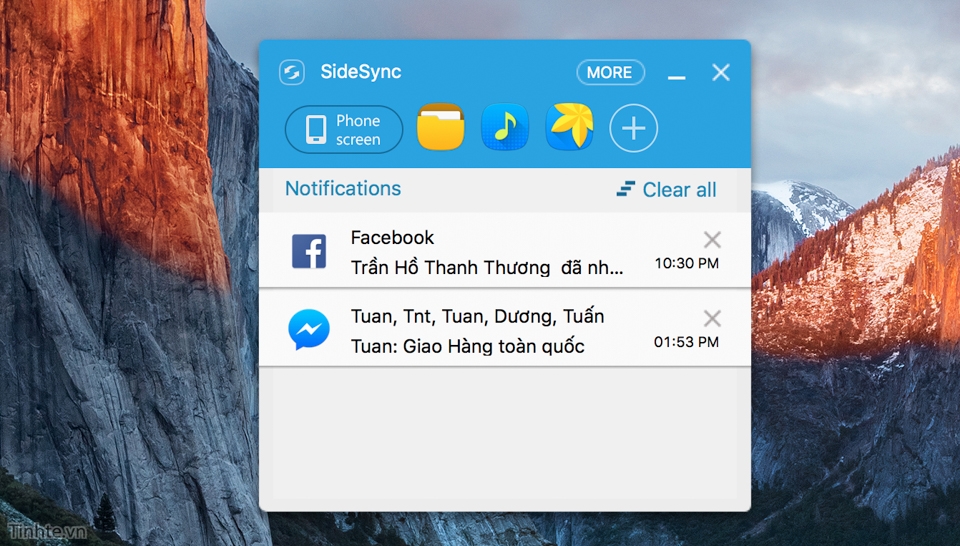 Nhận thông báo của Android trên máy tính