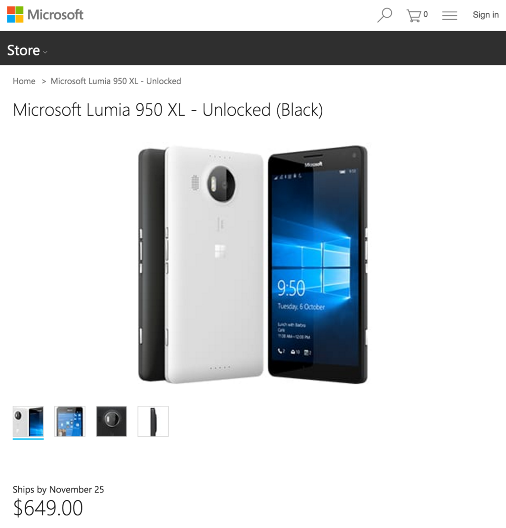 Microsoft cho phép đặt hàng Lumia 950XL bản không khóa mạng