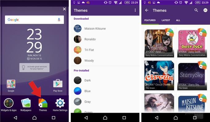 1.	Cài đặt chủ đề