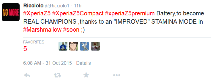 Sony Xperia Z5 có phần mềm quản lý pin Stamina Mode trên Android 6.0