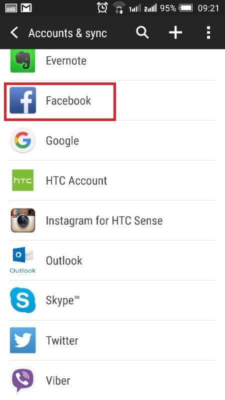 Chọn Facebook