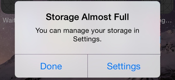 Dung lượng lưu trữ iPhone