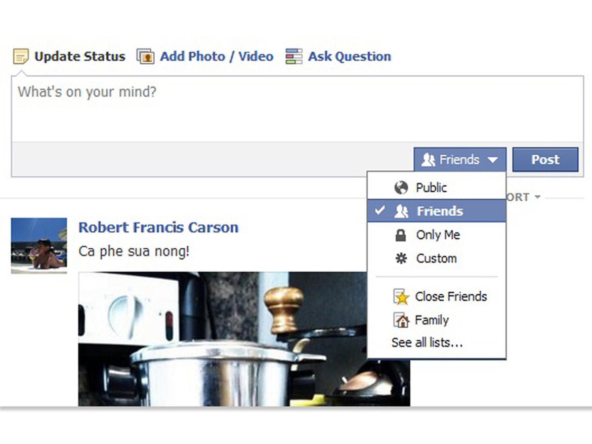 Cập nhật danh sách bạn bè