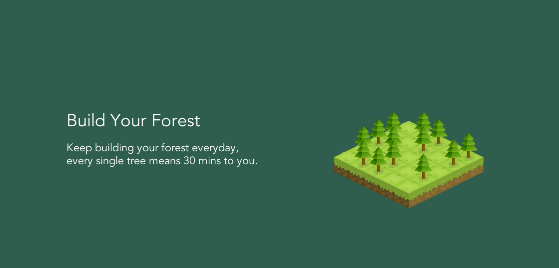 Cai smartphone với ứng dụng Forest