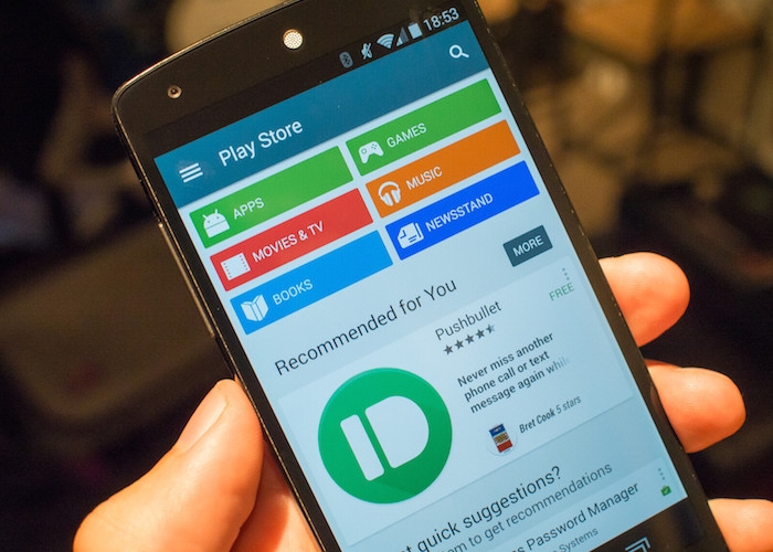 Giao diện Play Store