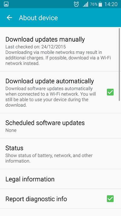 Samsung Galaxy S5 bất ngờ được cập nhật Android 6.0.1 beta 13