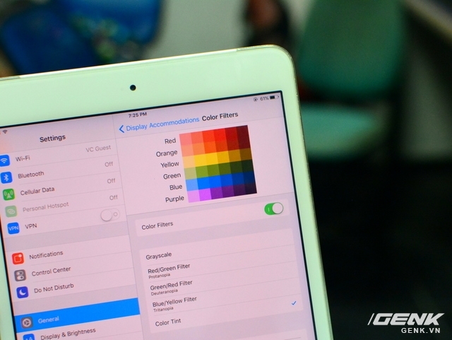 Cách trị màn hình ám vàng của iPhone, iPad trên iOS 10 10