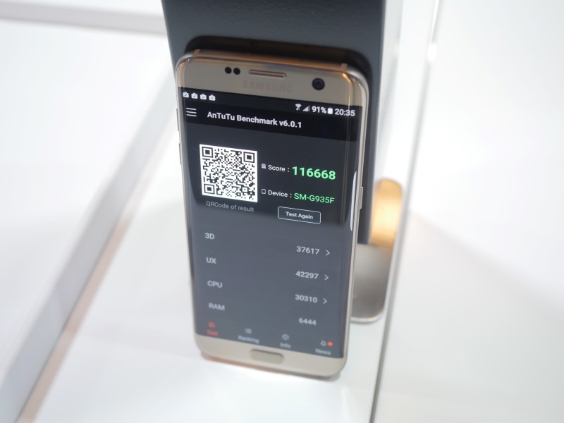 Điểm Benchmark của chip Galaxy S7 thua kém LG G5?
