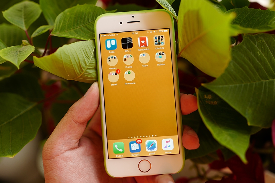 Biến thư mục iPhone từ hình vuông sang hình tròn trong 1 nốt nhạc