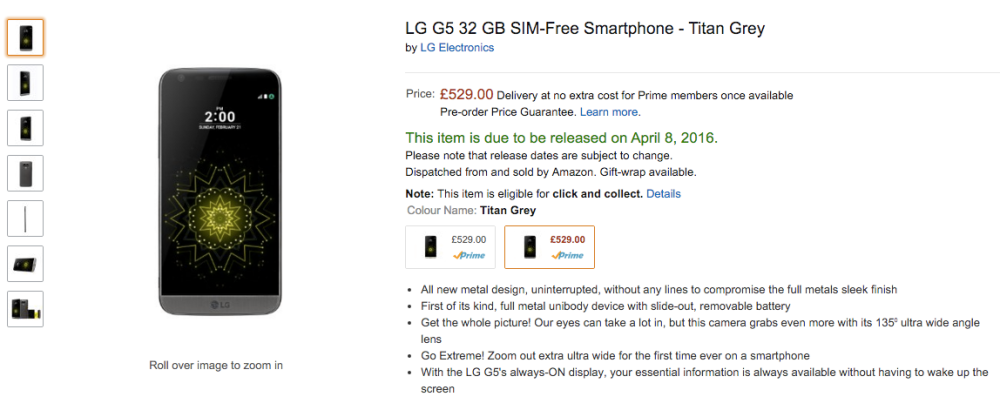 LG G5 sẽ có giá khoảng 14 triệu khi về tới Việt Nam