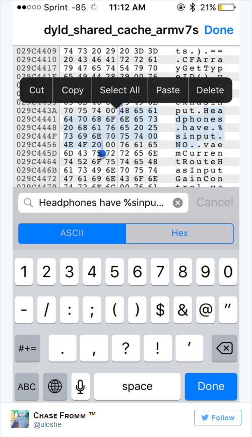 Mã nguồn iOS cho thấy iPhone sẽ không còn Jack cắm 3,5 mm