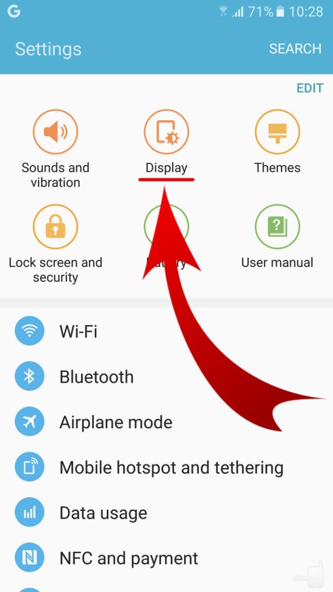 Mẹo chuyển chế độ hình ảnh tùy theo sở thích trên Galaxy S7 1