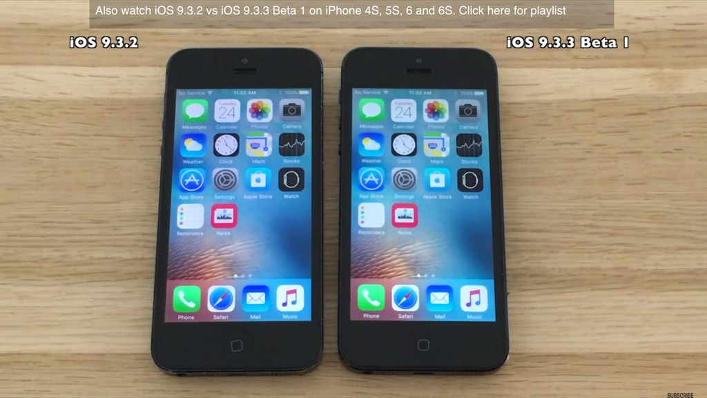 So sánh tốc độ iOS 9.3.3 Beta với iOS 9.3.2, mới nhất có phải tốt nhất?