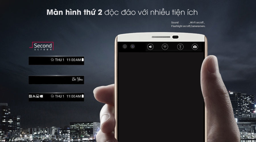 Màn hình phụ trên LG V10
