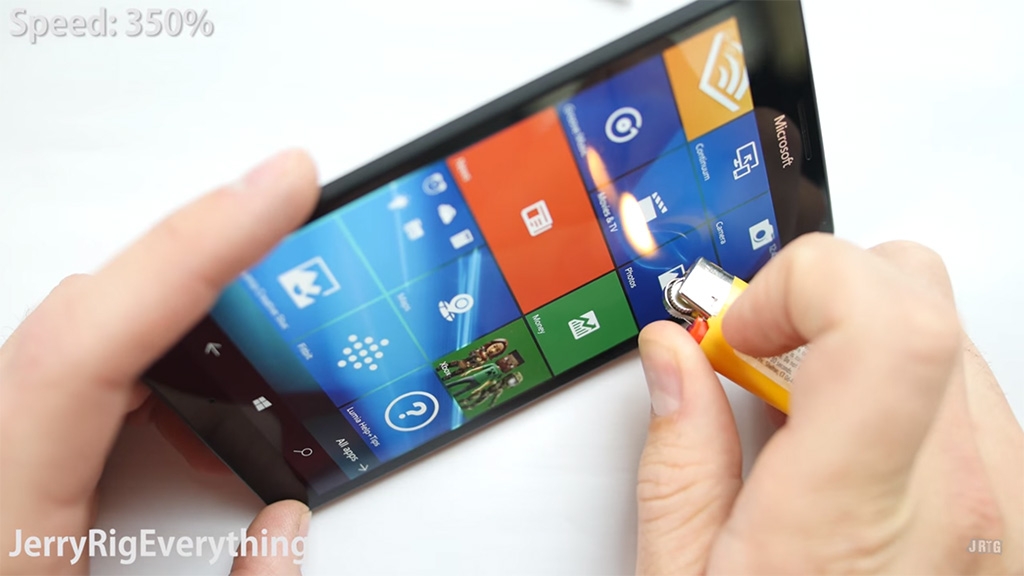 Lumia 950 XL với thử thách lửa