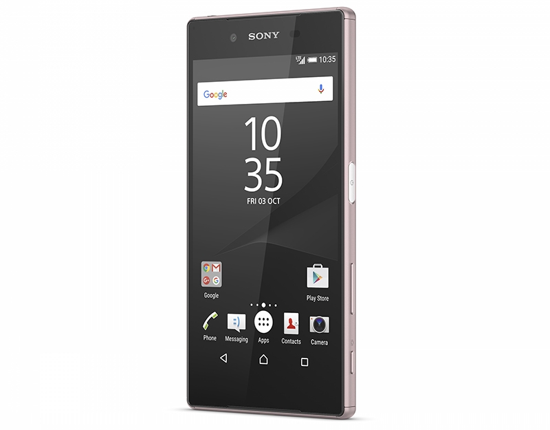 Mặt trước Sony Xperia Z5 phiên bản màu hồng