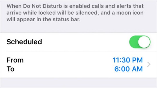 Cài đặt thời gian tự động kích hoạt