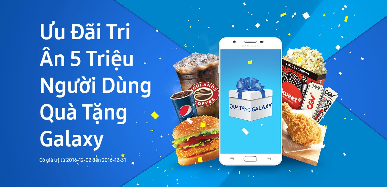 Ứng dụng Galaxy Gift đạt 5 triệu người dùng Việt Nam Ứng dụng Galaxy Gift đạt 5 triệu người dùng Việt Nam