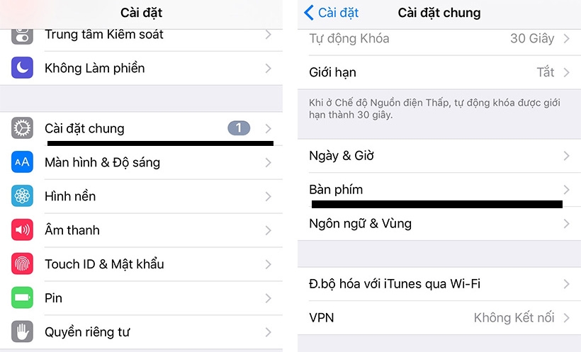 Cách bật bàn phím emoticon ẩn trên iPhone/iPad