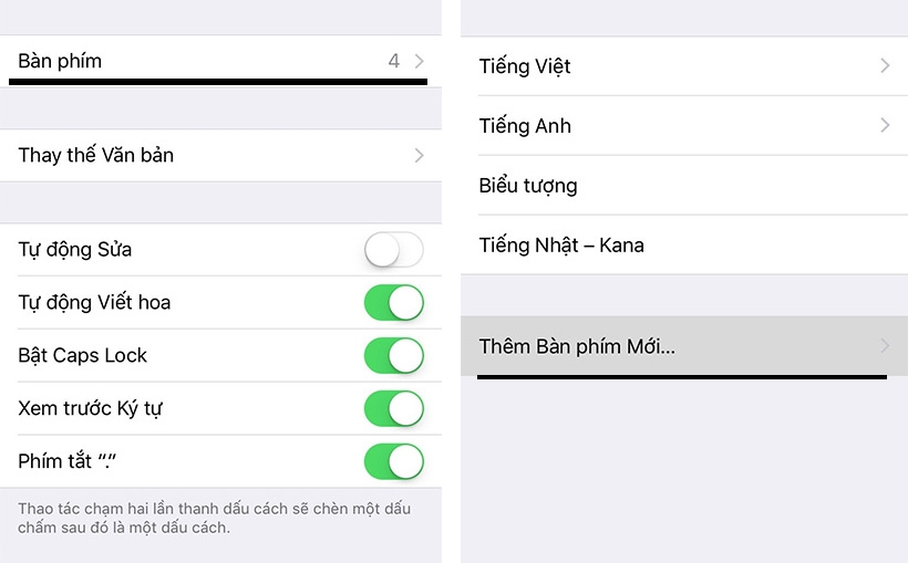 Cách bật bàn phím emoticon ẩn trên iPhone/iPad