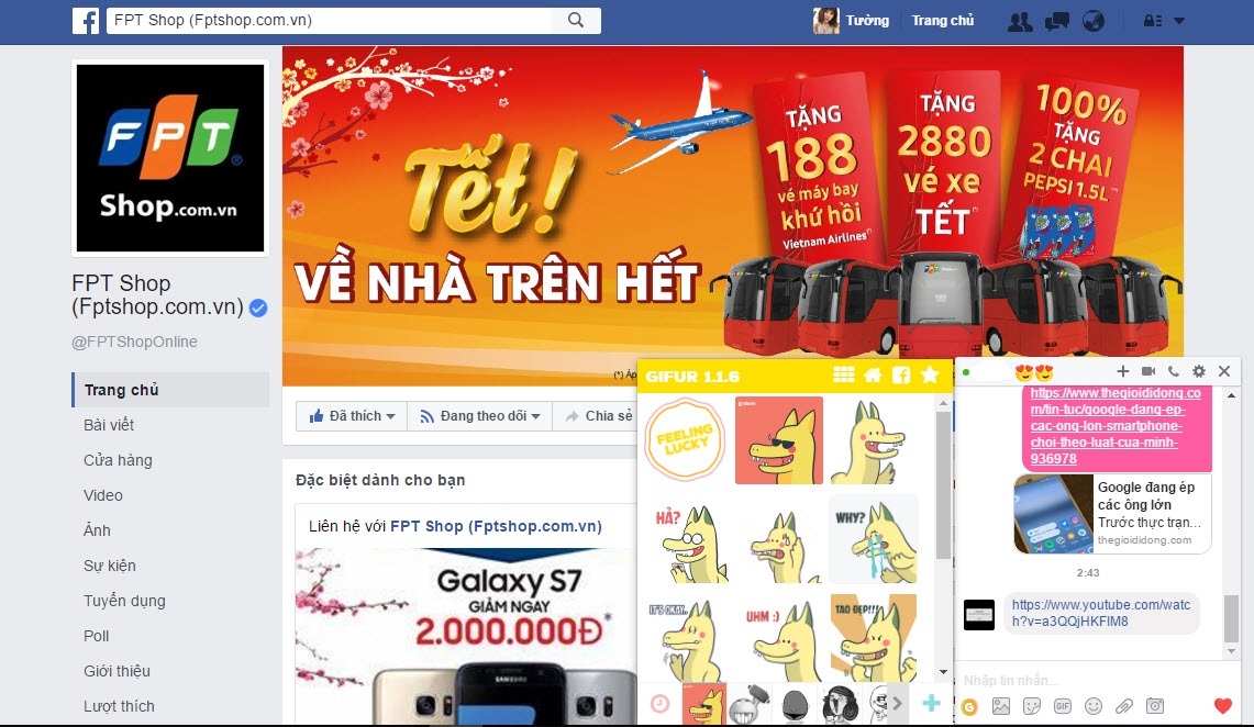 Mẹo cài bộ ảnh icon Rồng Pikachu để chat trên Facebook