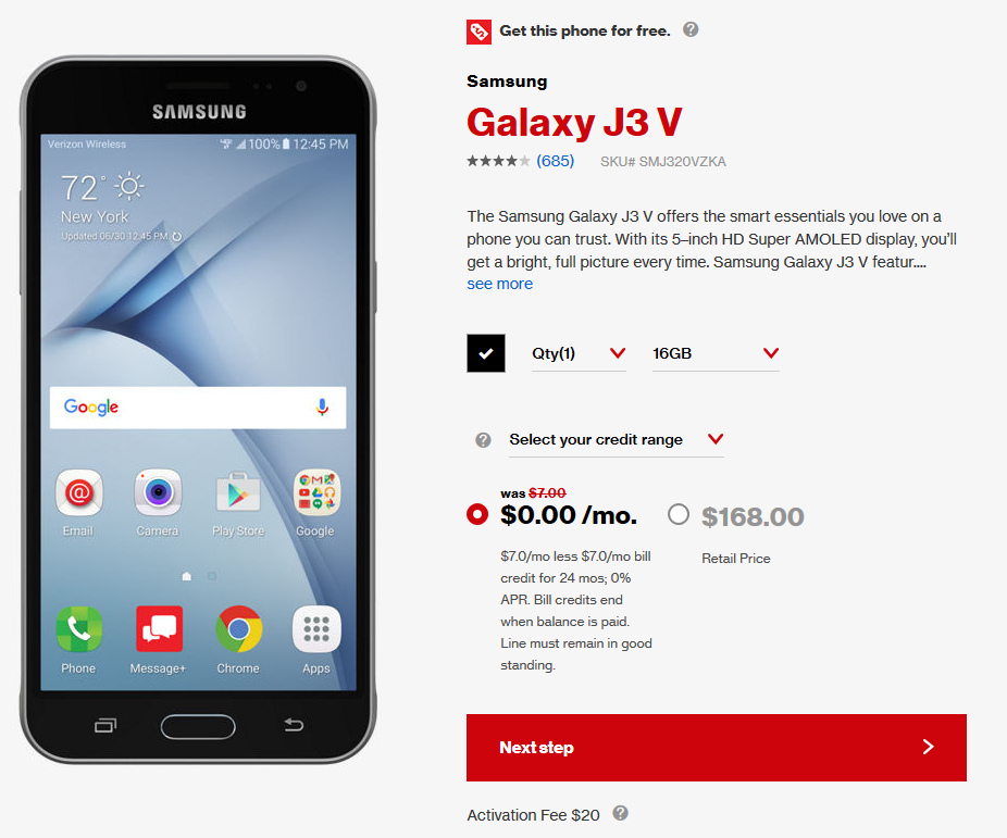 Cơ hội mua smartphone miễn phí từ Verizon Cơ hội mua smartphone miễn phí từ Verizon