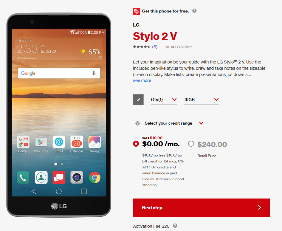 Cơ hội mua smartphone miễn phí từ Verizon Cơ hội mua smartphone miễn phí từ Verizon