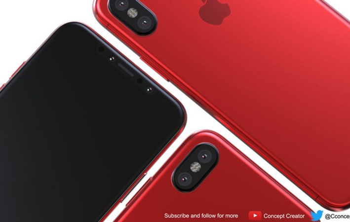 Lộ diện hình ảnh iPhone 8 đỏ rực đẹp mê người 654