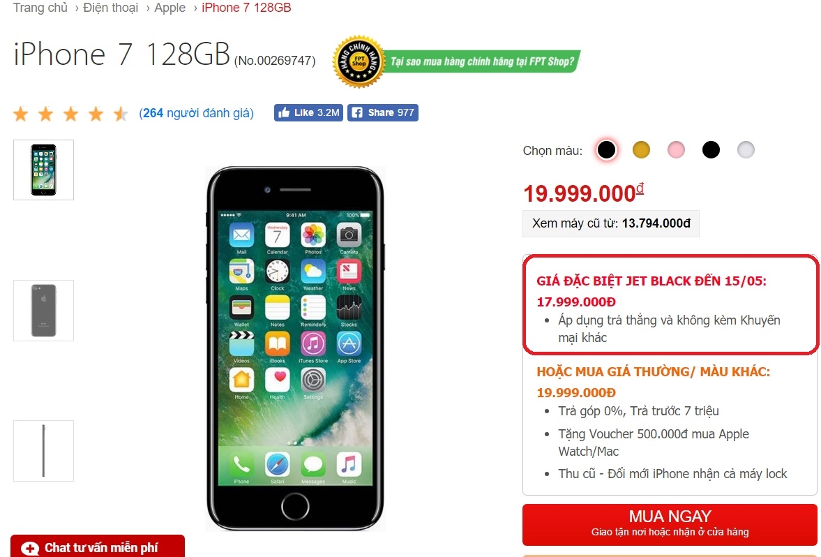 iPhone 7, 7 Plus Jet Black đua nhau hạ giá 2 triệu đồng 1