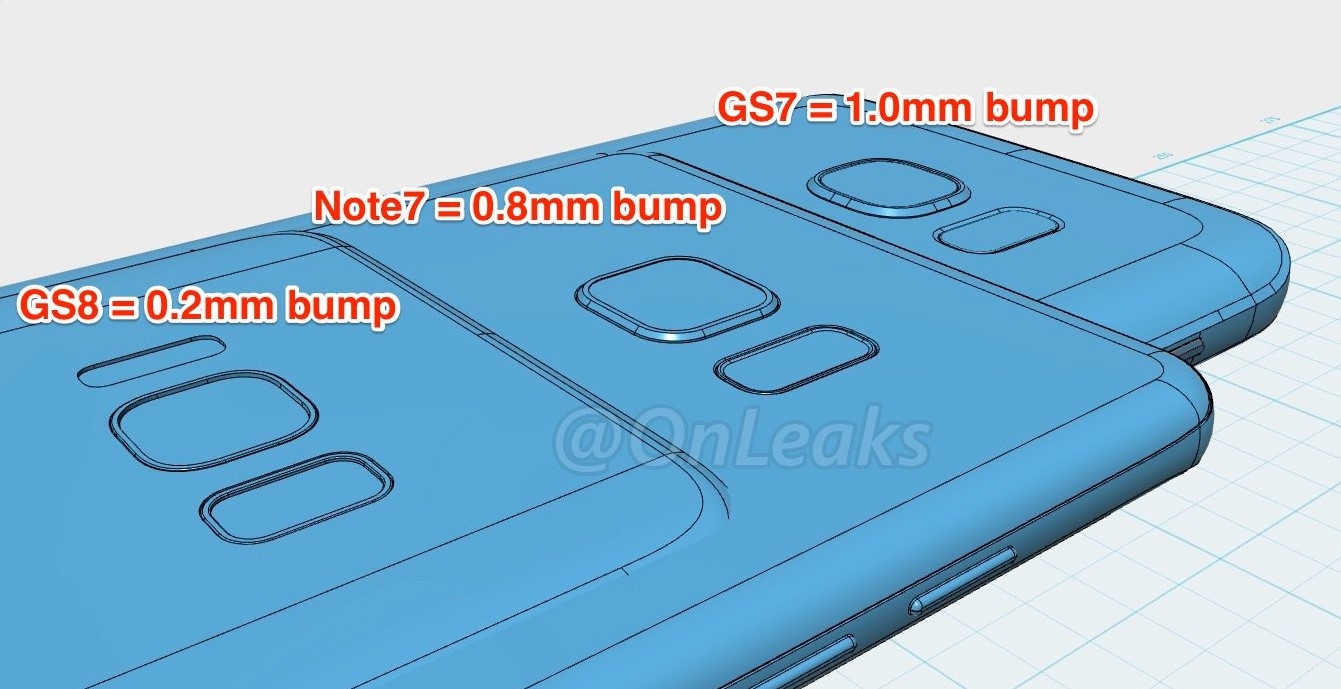 Camera của Galaxy S8 vẫn lồi nhẹ so với mặt lưng máy 1 Camera của Galaxy S8 vẫn lồi nhẹ so với mặt lưng máy 1